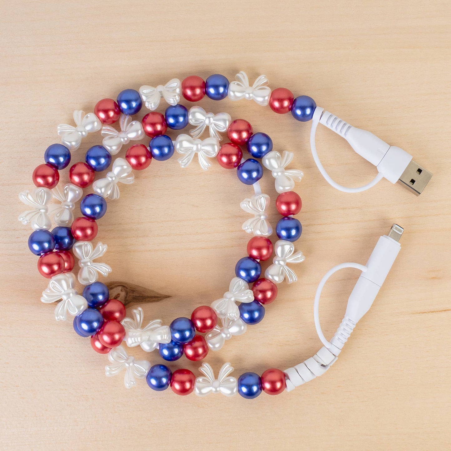 4-in-1 Beaded Charging Cable