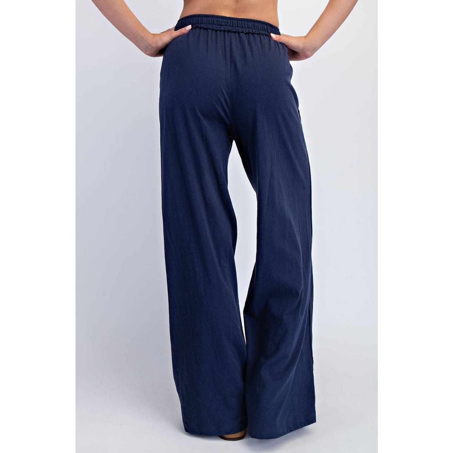 COTTON SLUB LOUNGING WIDE PANT