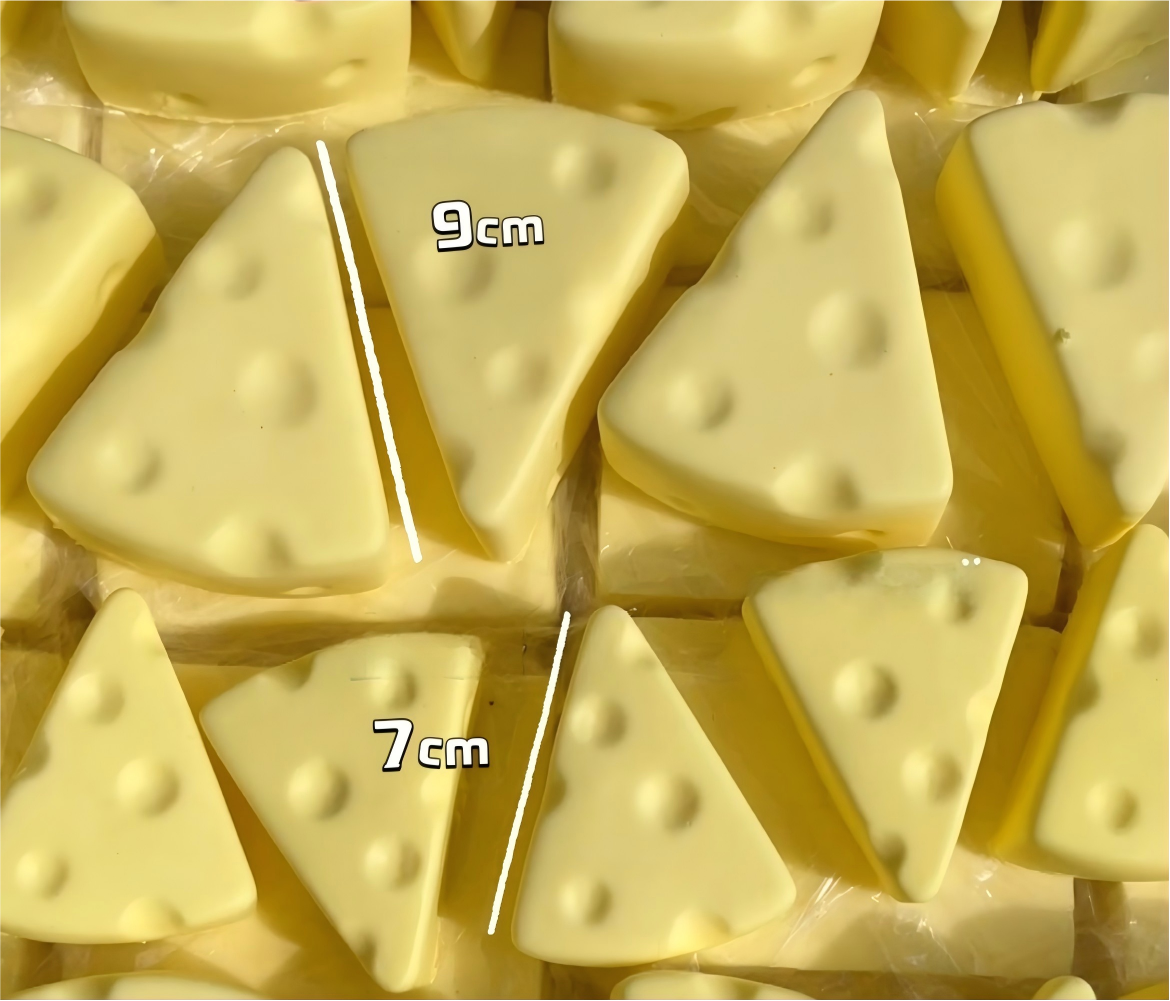 Cheese-Shaped Foam Slow-Rebound Squeeze Toy