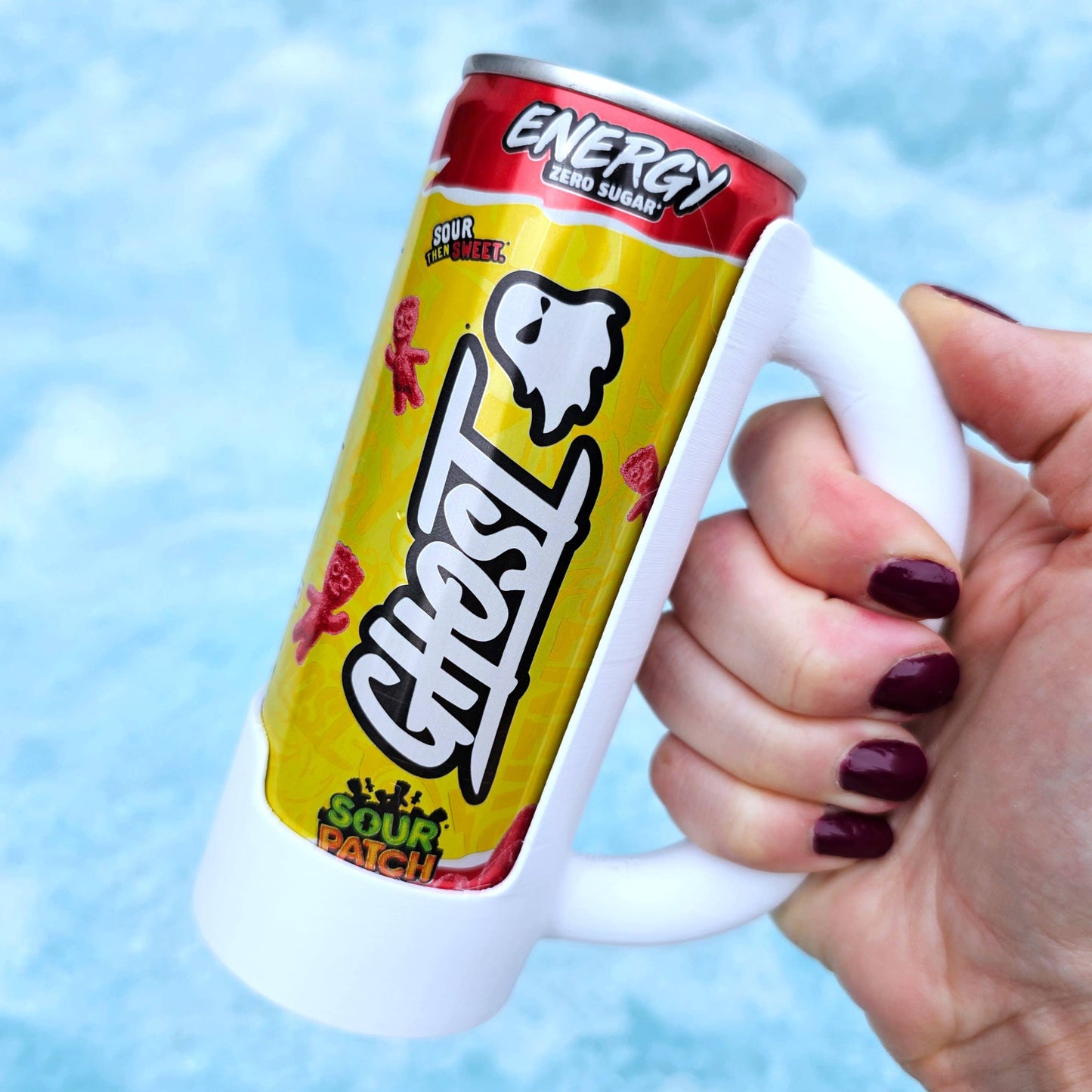 8.4 oz. SMALL Mini Redbull Slim Can Holder Handle