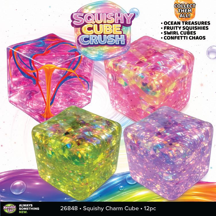 Fun Doh Squishy Charm Cube Fidget Toy Variety -