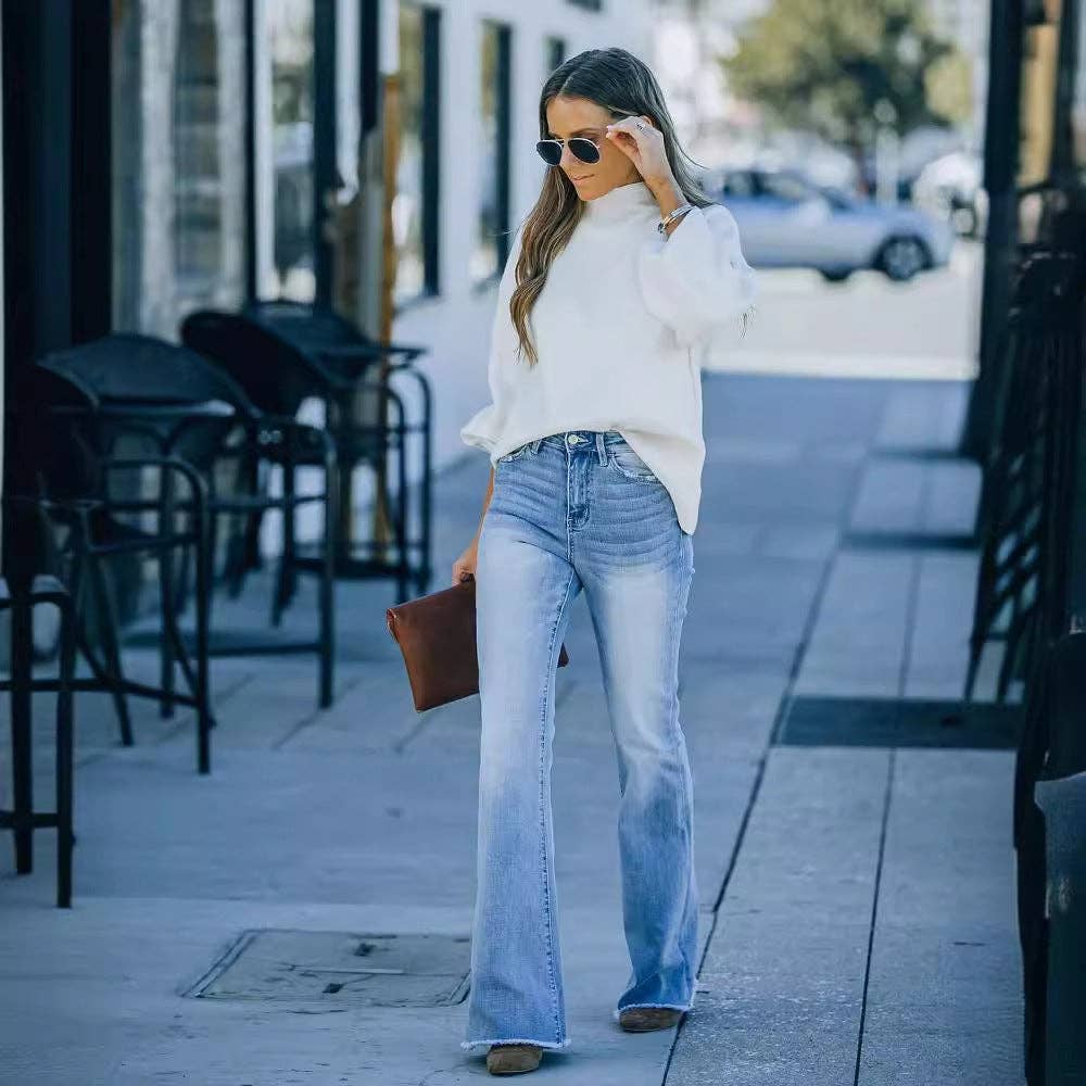 2025 Trendy Flared Jeans Hottest Bestseller