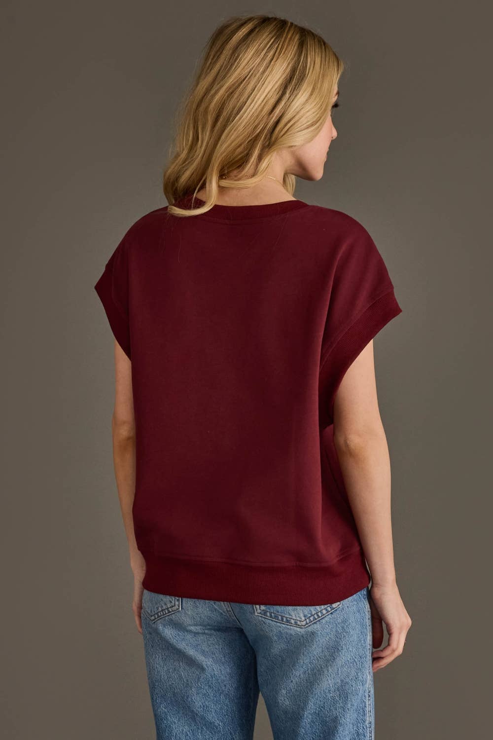 Maroon & Gold Game Day Short Sleeve Sweatshirt