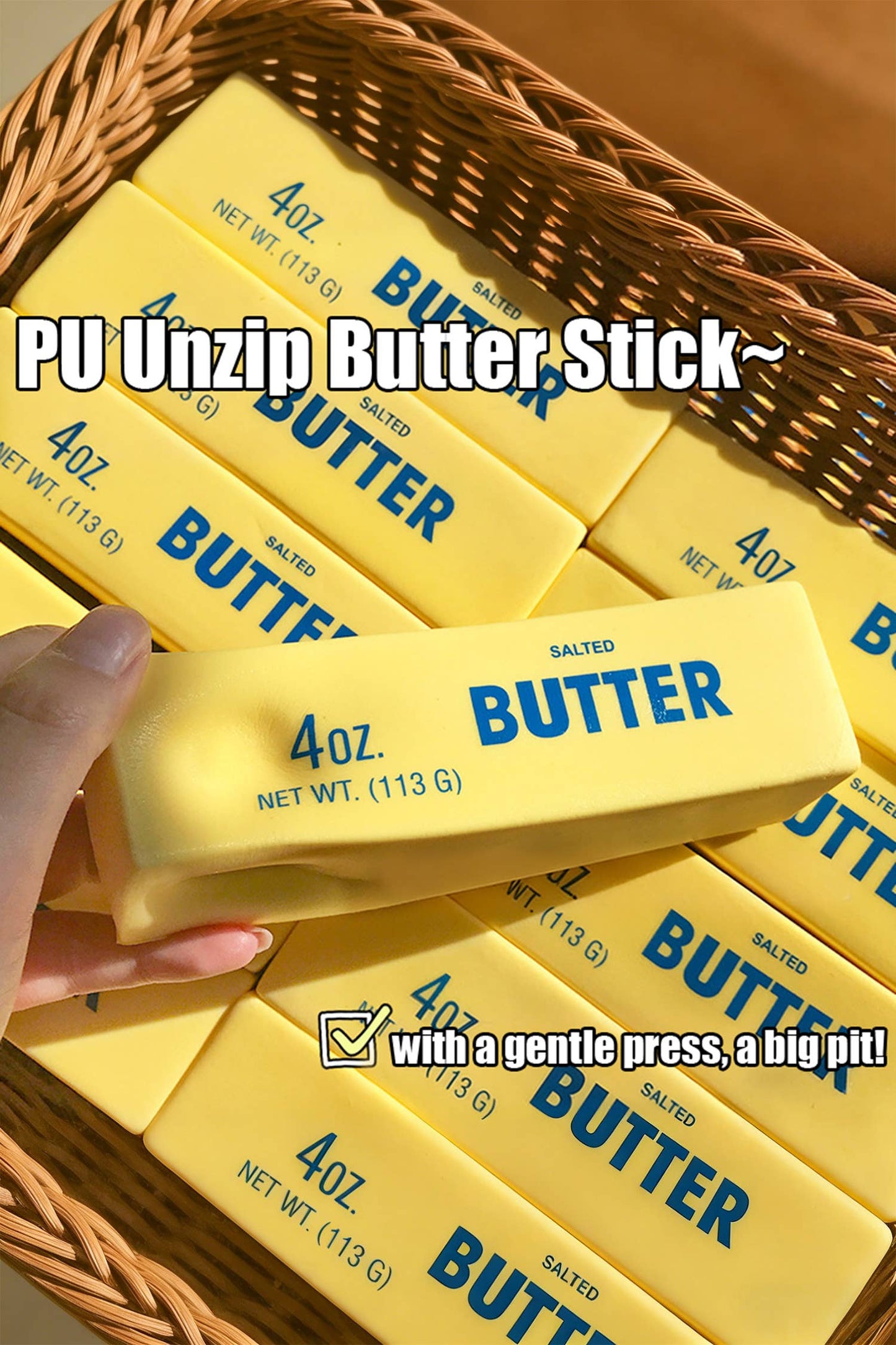 Slow Rising Stress Relief Sensory Butter Sticker Squishy