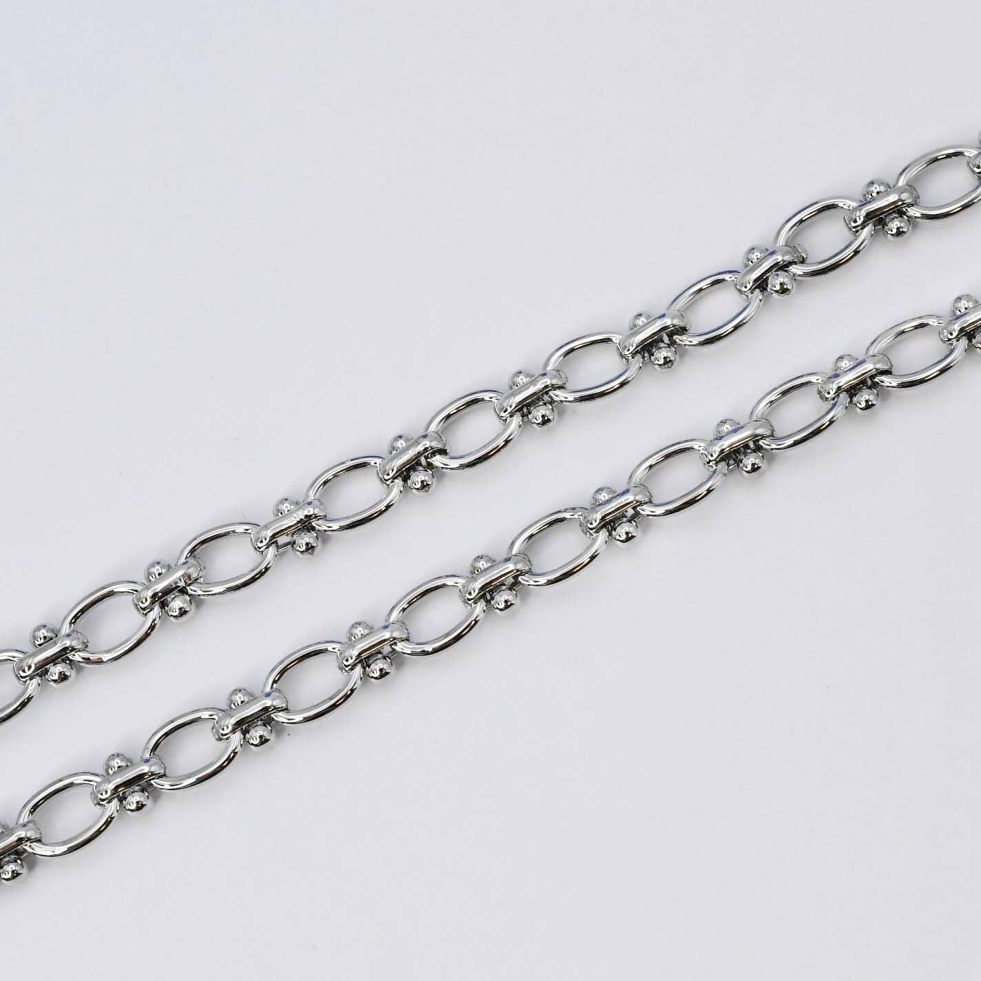 Fancy Link Silver Necklace