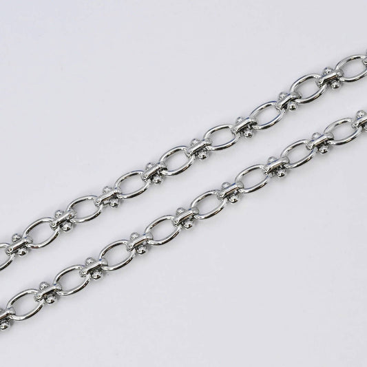 Fancy Link Silver Necklace