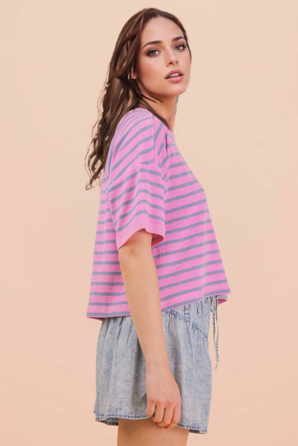 Oversized Stripe Casual Comfy Knit Top