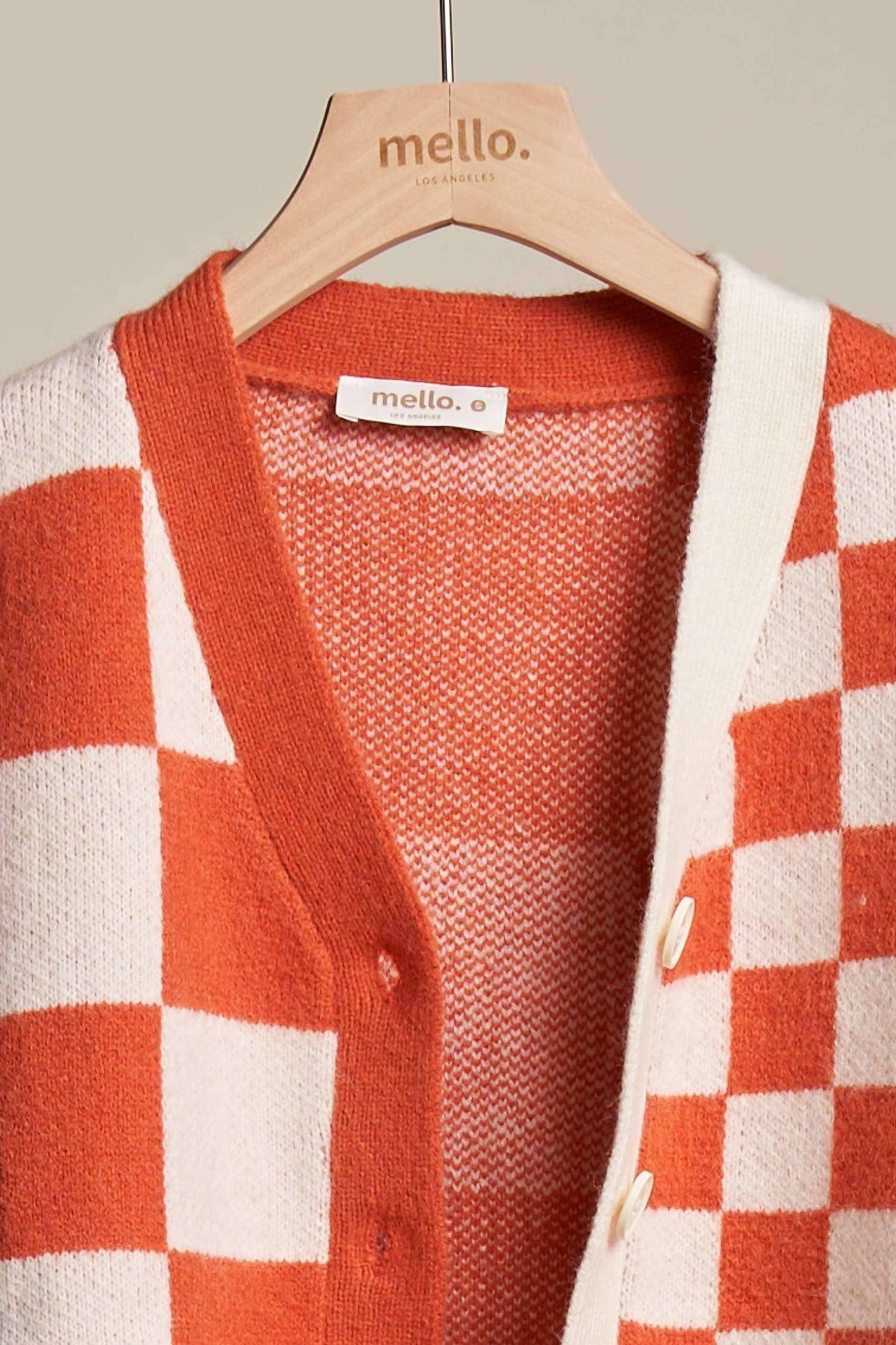 Checker Plaid Cardigan