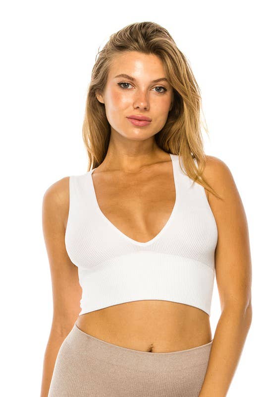 Seamless V-neck Bralette