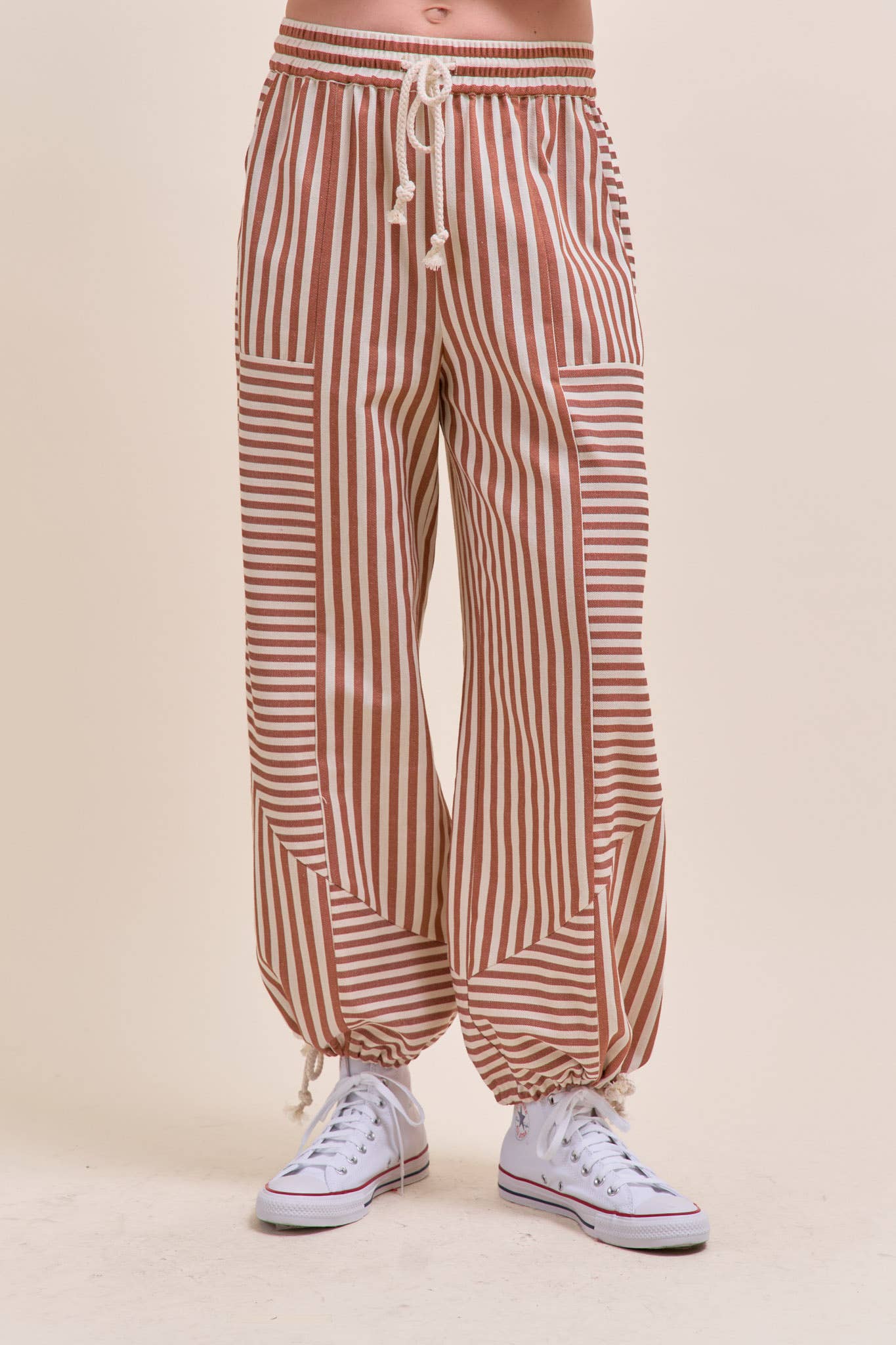 MIXED STRIPES PARACHUTE PANTS