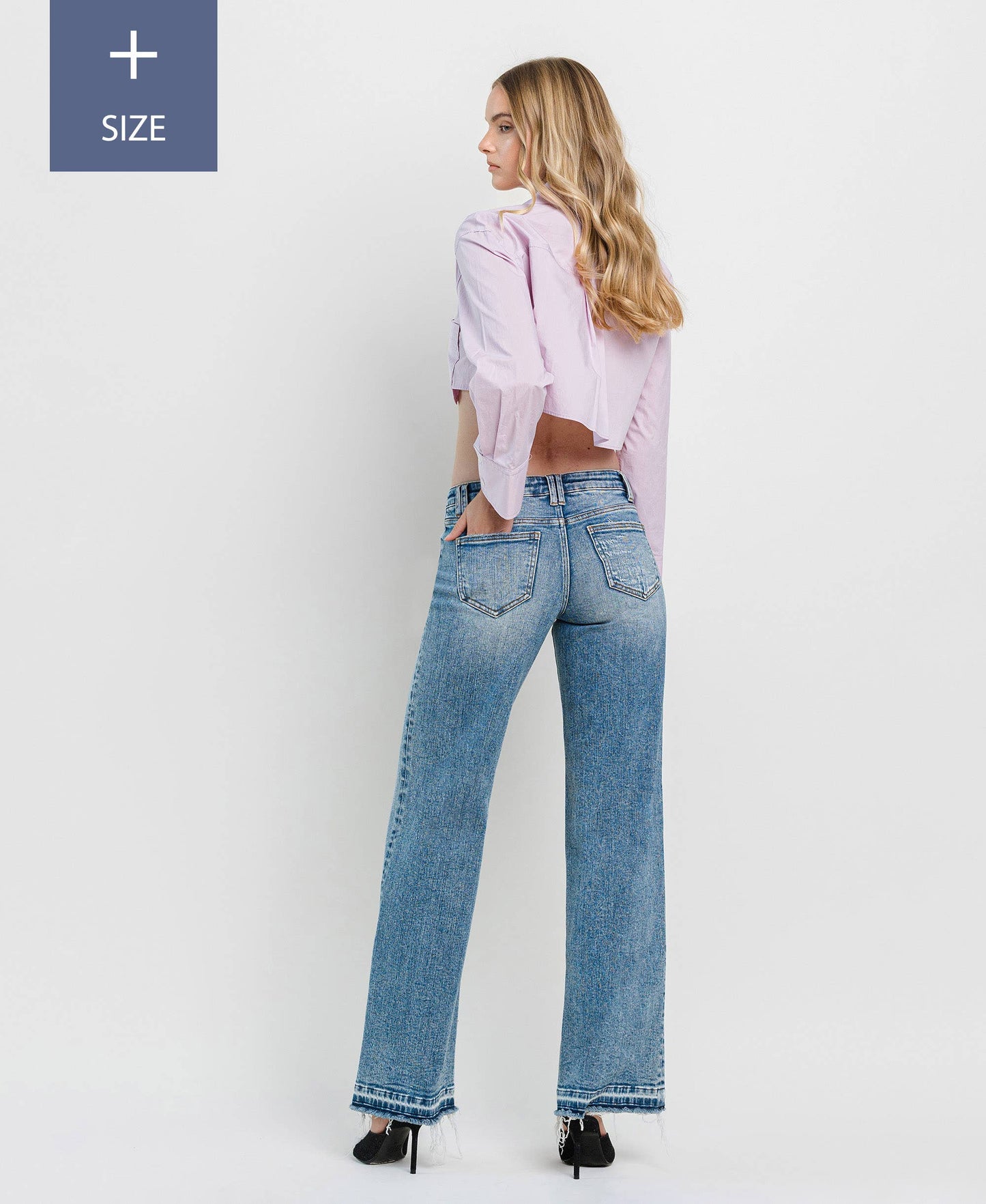 PLUS SIZE TUMMY CONTROL HIGH RISE WIDE LEG