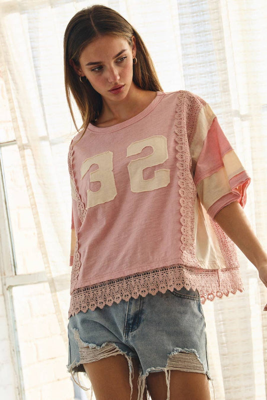 Washed Vintage Short-sleeve Top