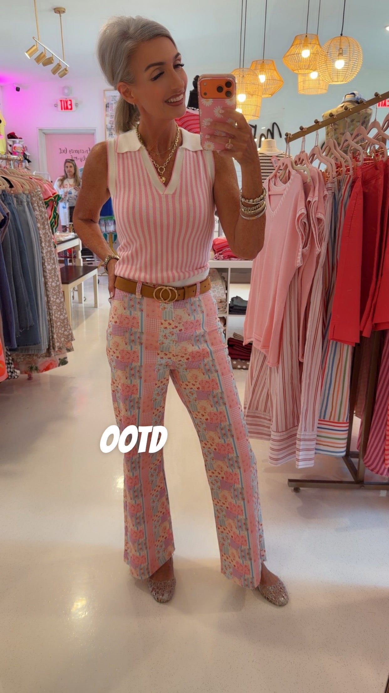 Poppy& Pine Floral Patchwork Denim