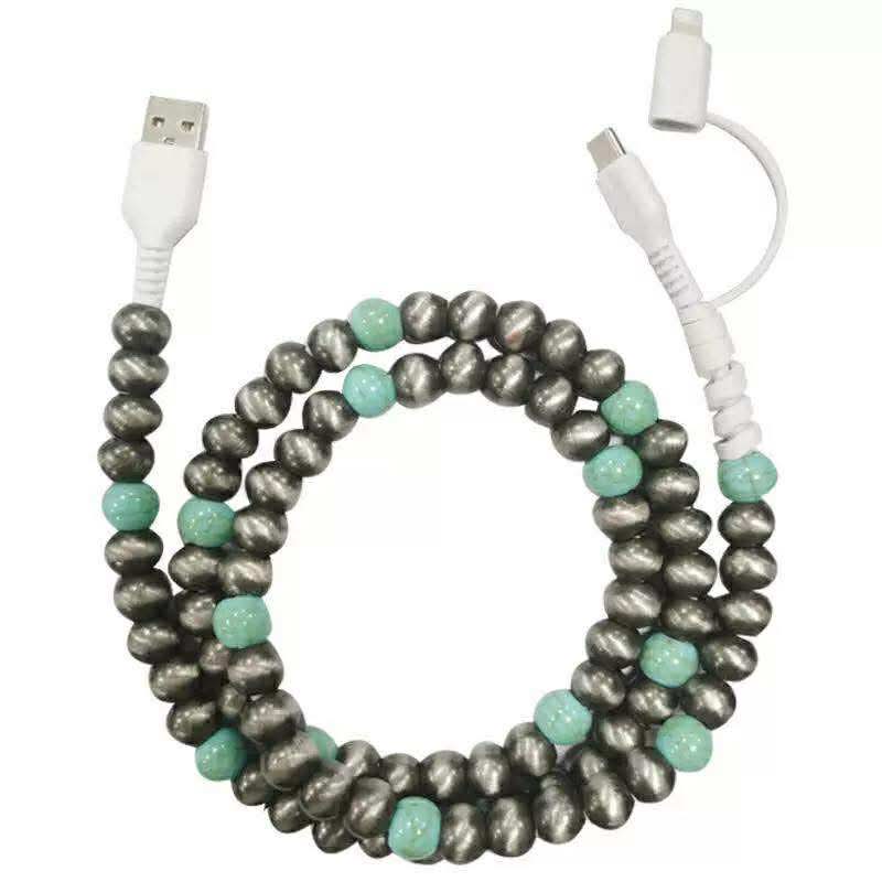 Beaded Phone Charging Cables