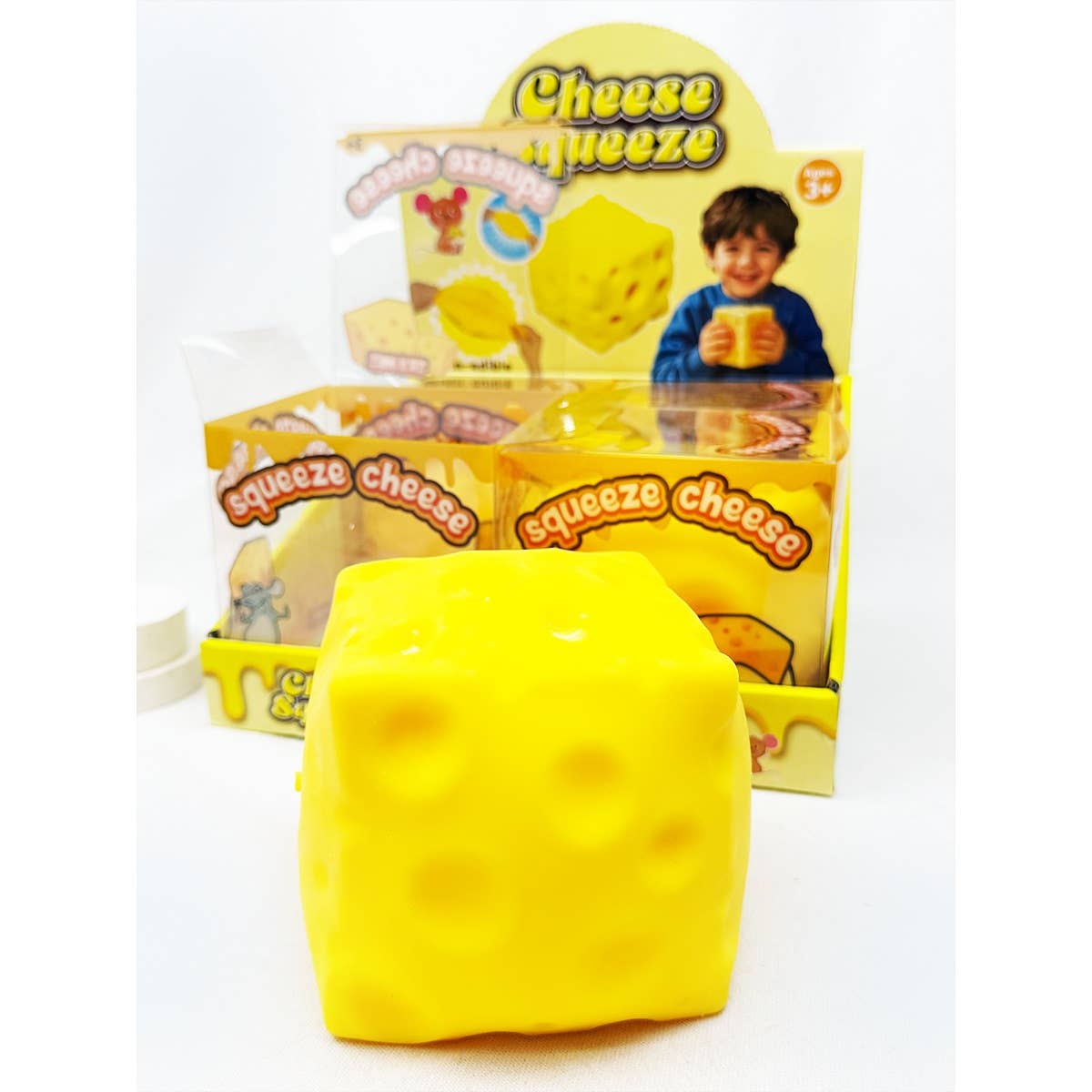 Viral Jumbo Cheese Squishy Toy