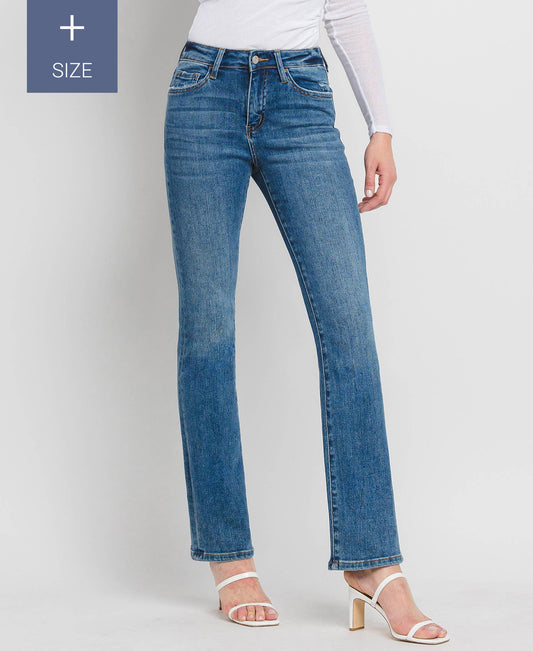 PLUS SIZE HIGH RISE BOOTCUT JEANS