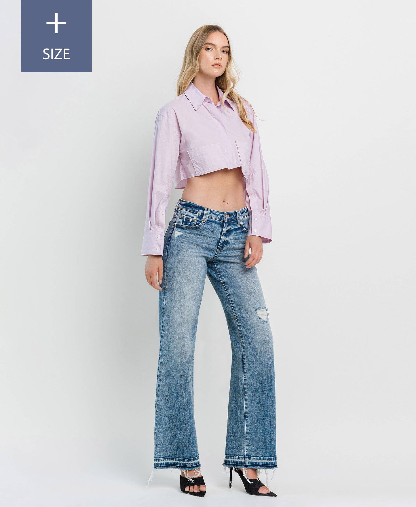 PLUS SIZE TUMMY CONTROL HIGH RISE WIDE LEG