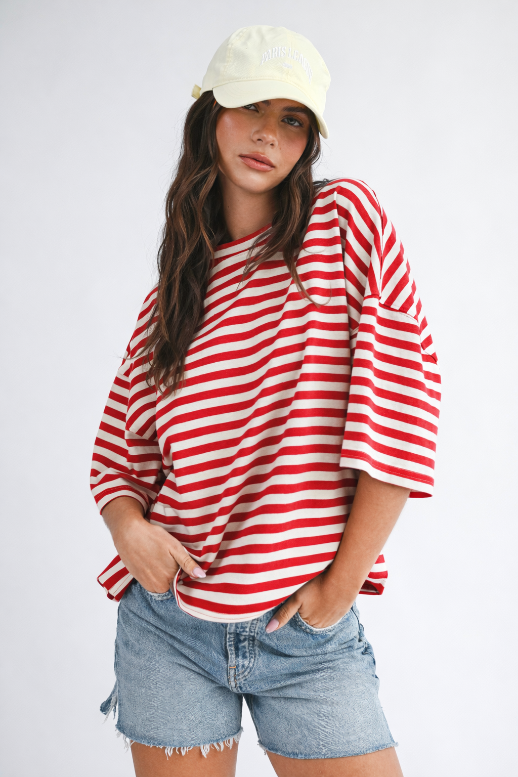 Oversized Stripe Boyfriend Tee