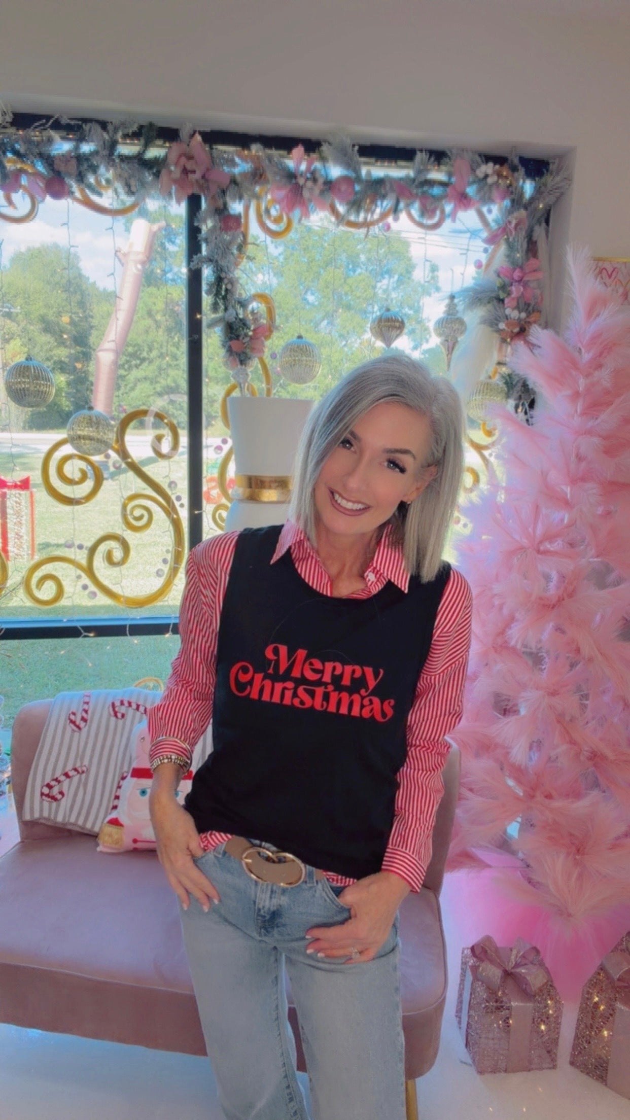 Graphic tank top - Merry Christmas