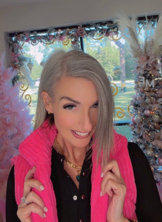 Pink Corduroy Vest