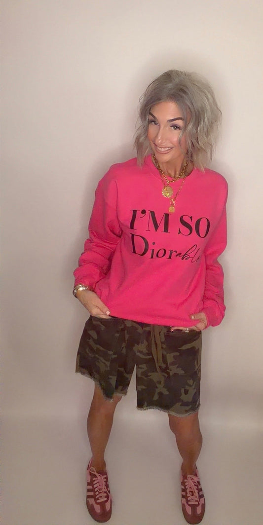 I’m So Diorable Graphic Sweatshirt   