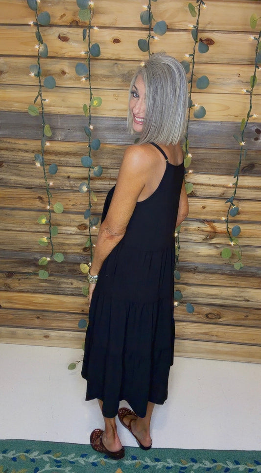 Sleeveless Tiered Cami Dress