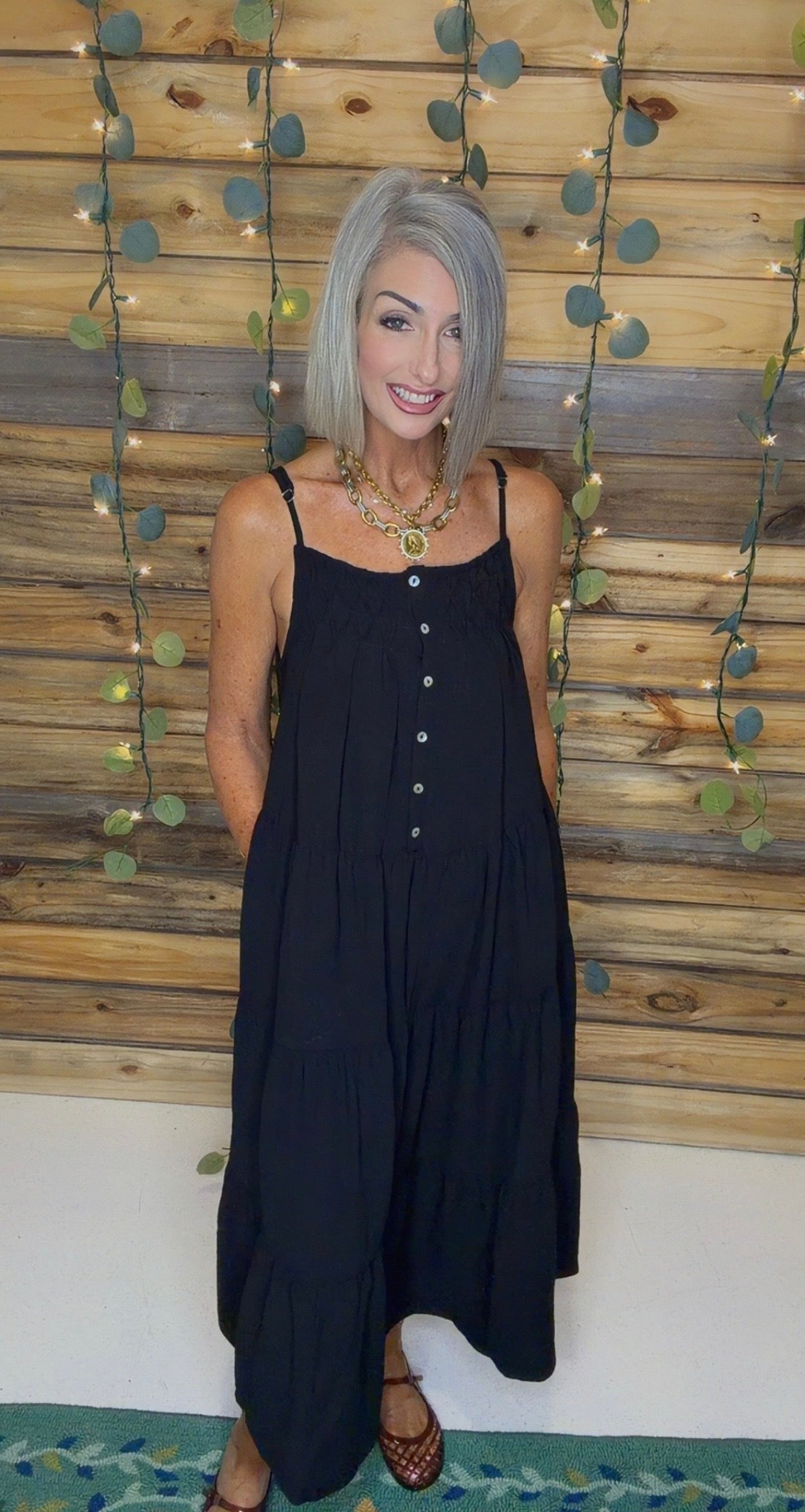 Sleeveless Tiered Cami Dress