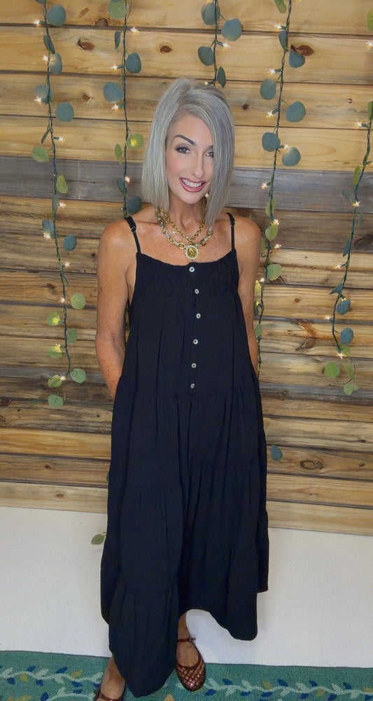 Sleeveless Tiered Cami Dress