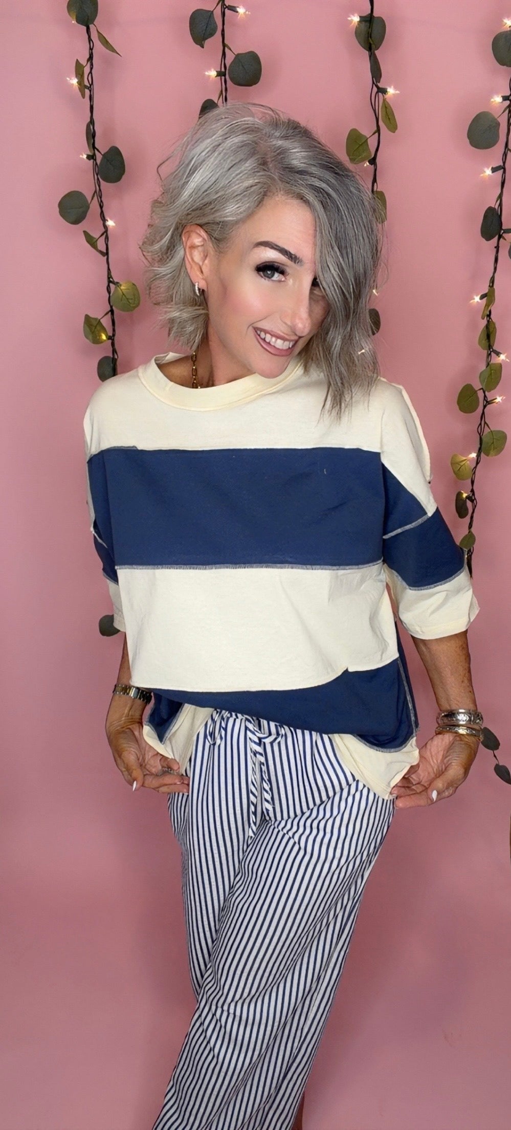 Polly Color Block Top