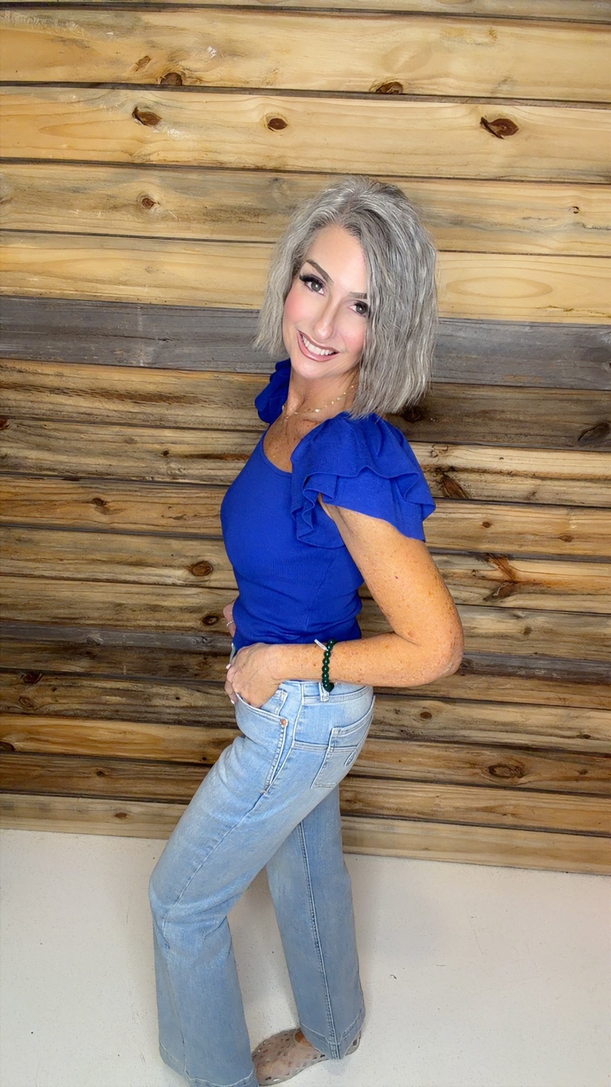 Tummy Control High Rise Relaxed Holly Flare Jeans