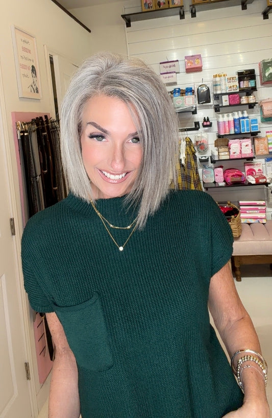 SOLID COLOR TURTLENECK LOOSE SHOULDER SWEATER