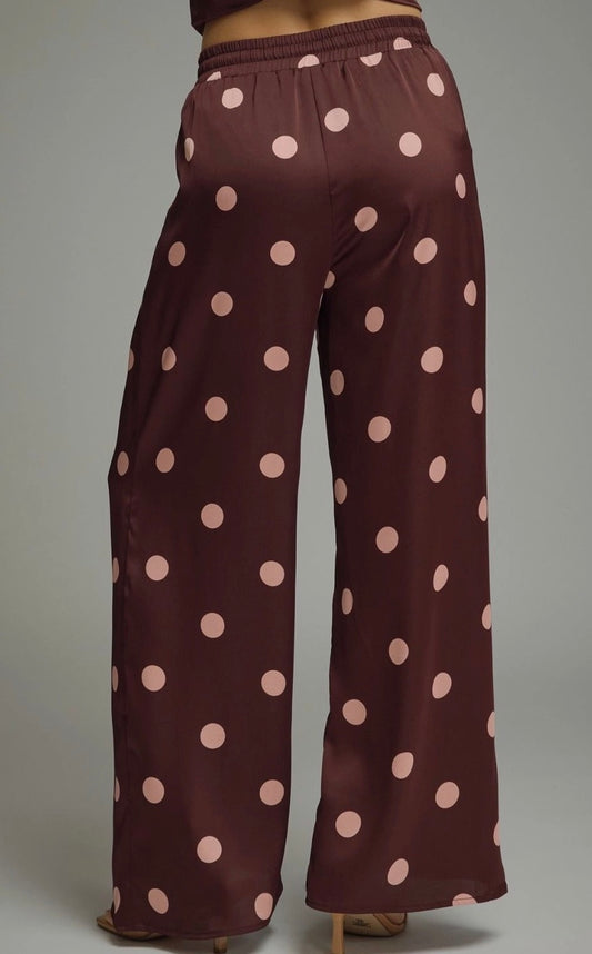New Polka Dot Wide Leg Pants
