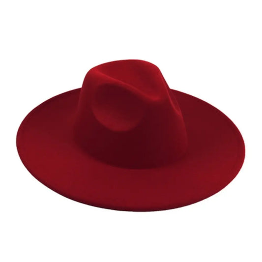 Maroon Felt Fedora