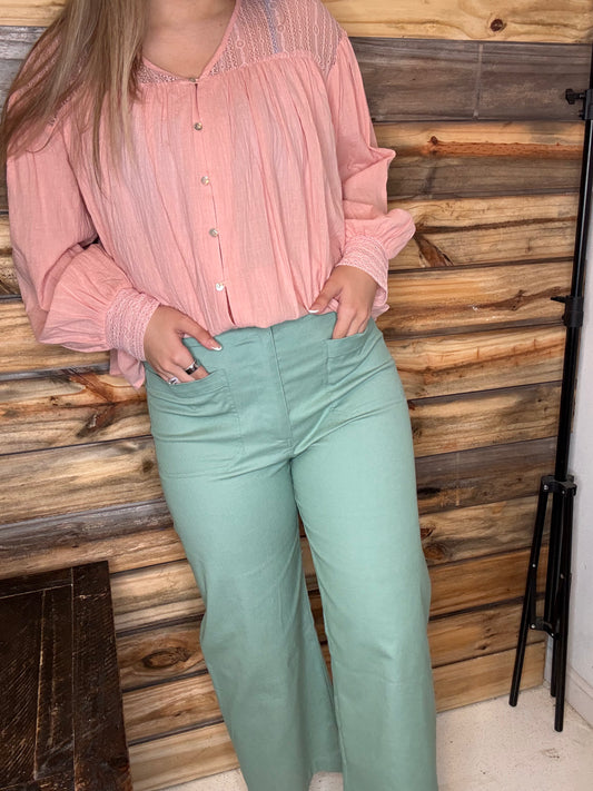 Ankle Cropped Summer Pants