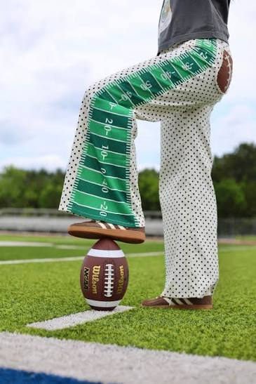 GAME DAY CONTRAST WIDE LEG DENIM