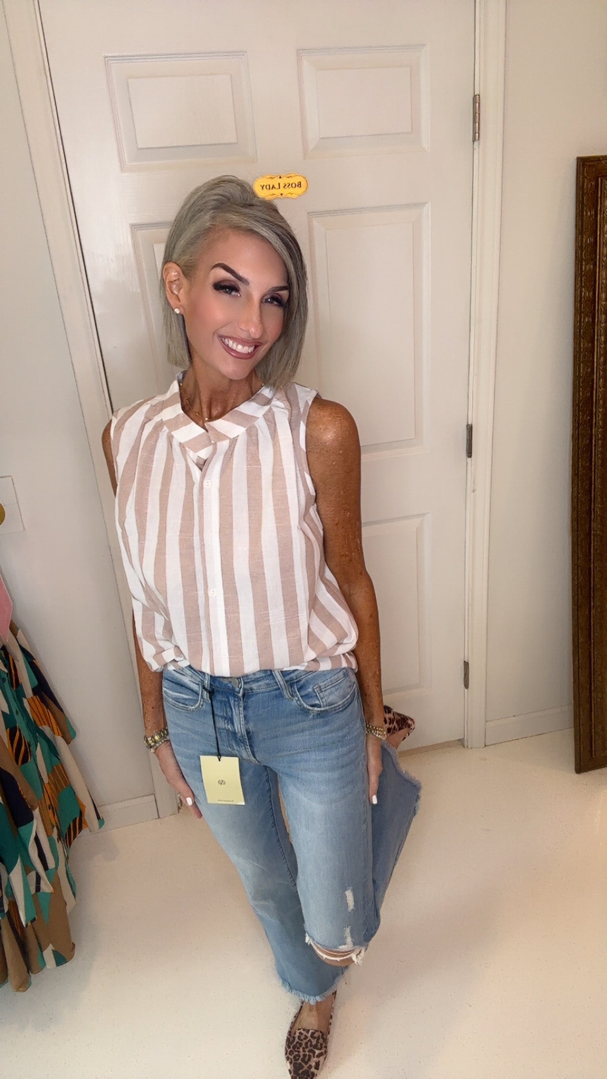 Flare with Knee Slit