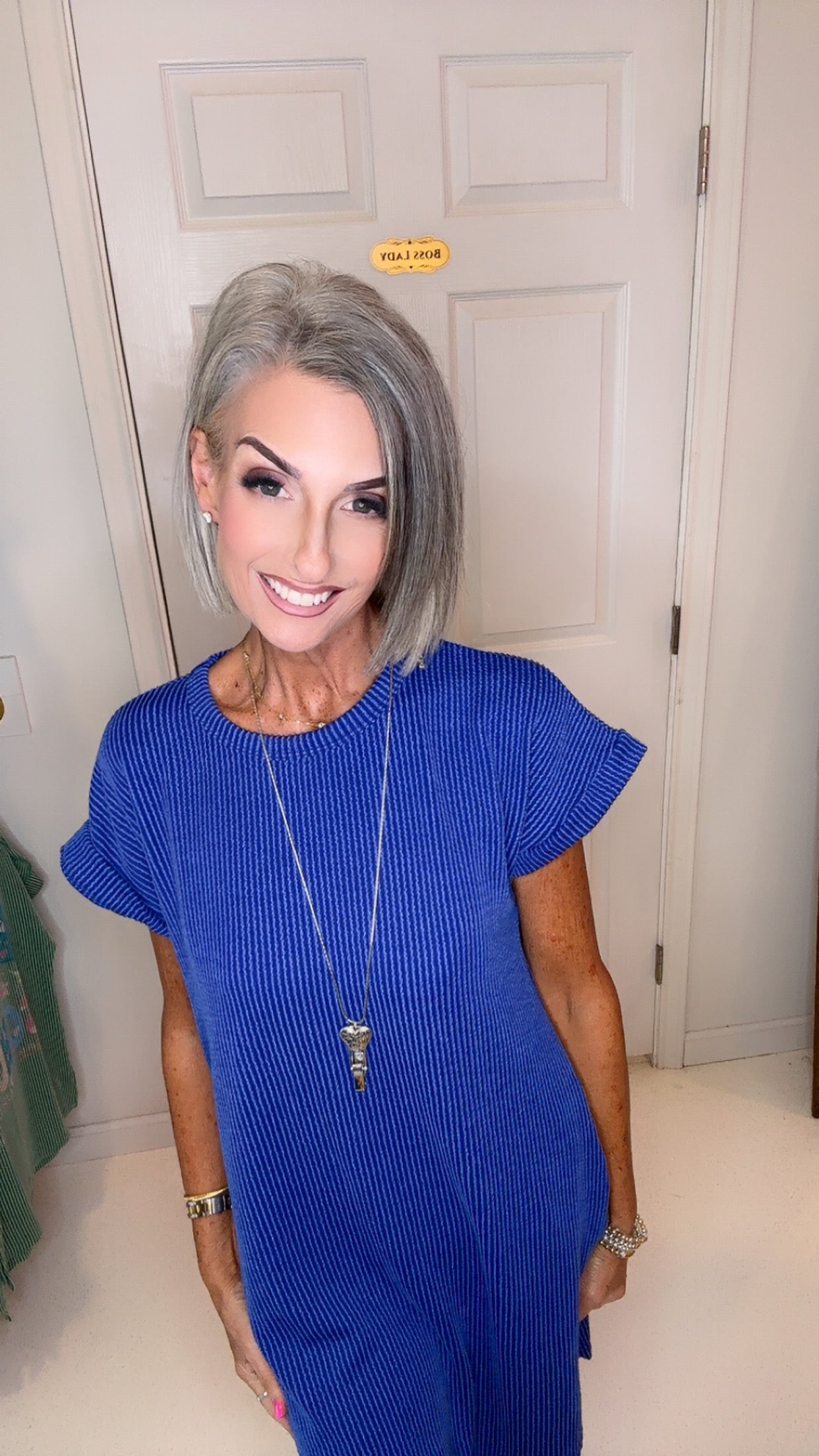 URBAN RIBBED MINI DRESS WITH SIDE POCKET