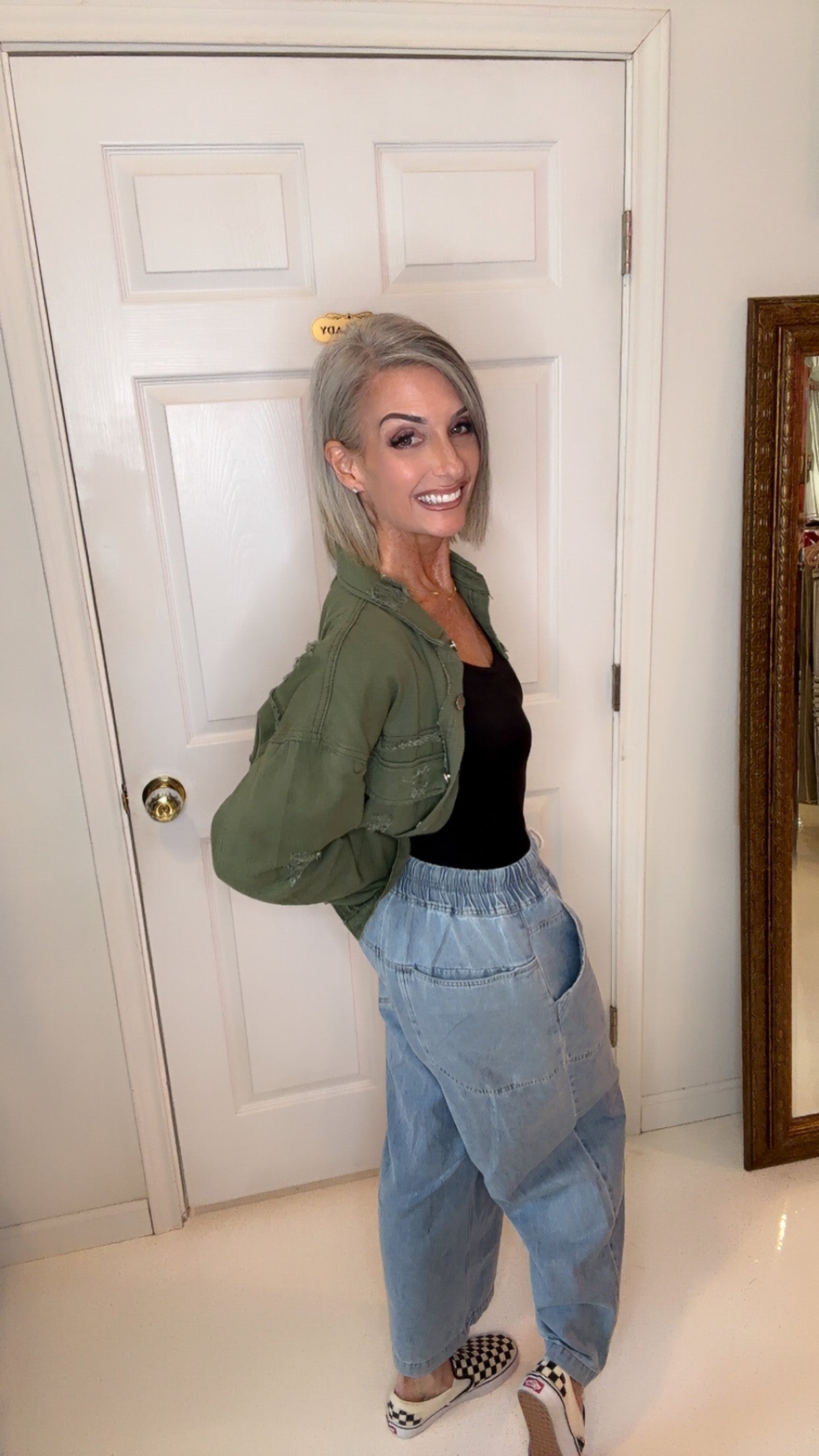 Coastal Breeze Wide-Leg Denim Pants