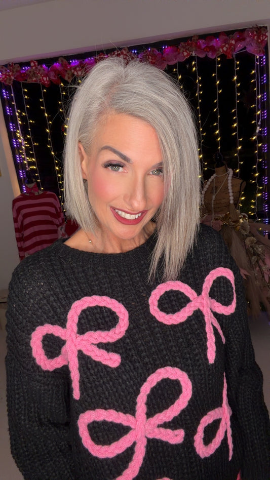 Sugarplum Bow Knit Sweater