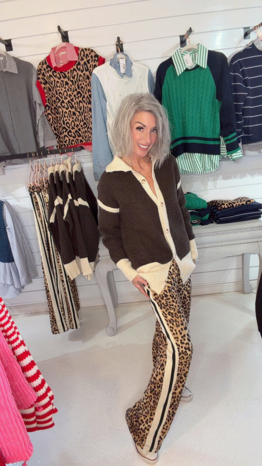 ANIMAL PRINTED BUTTER SOFT STRAIGHT PANT