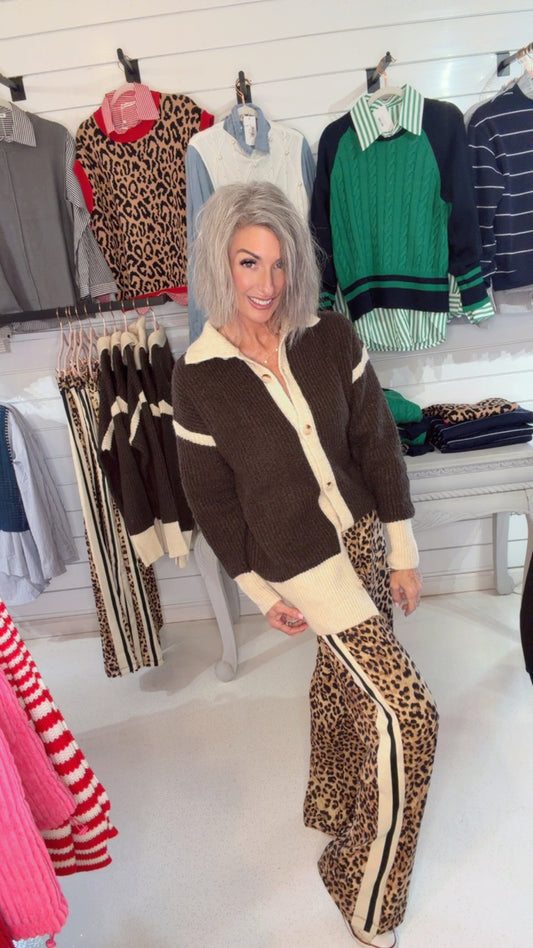 ANIMAL PRINTED BUTTER SOFT STRAIGHT PANT