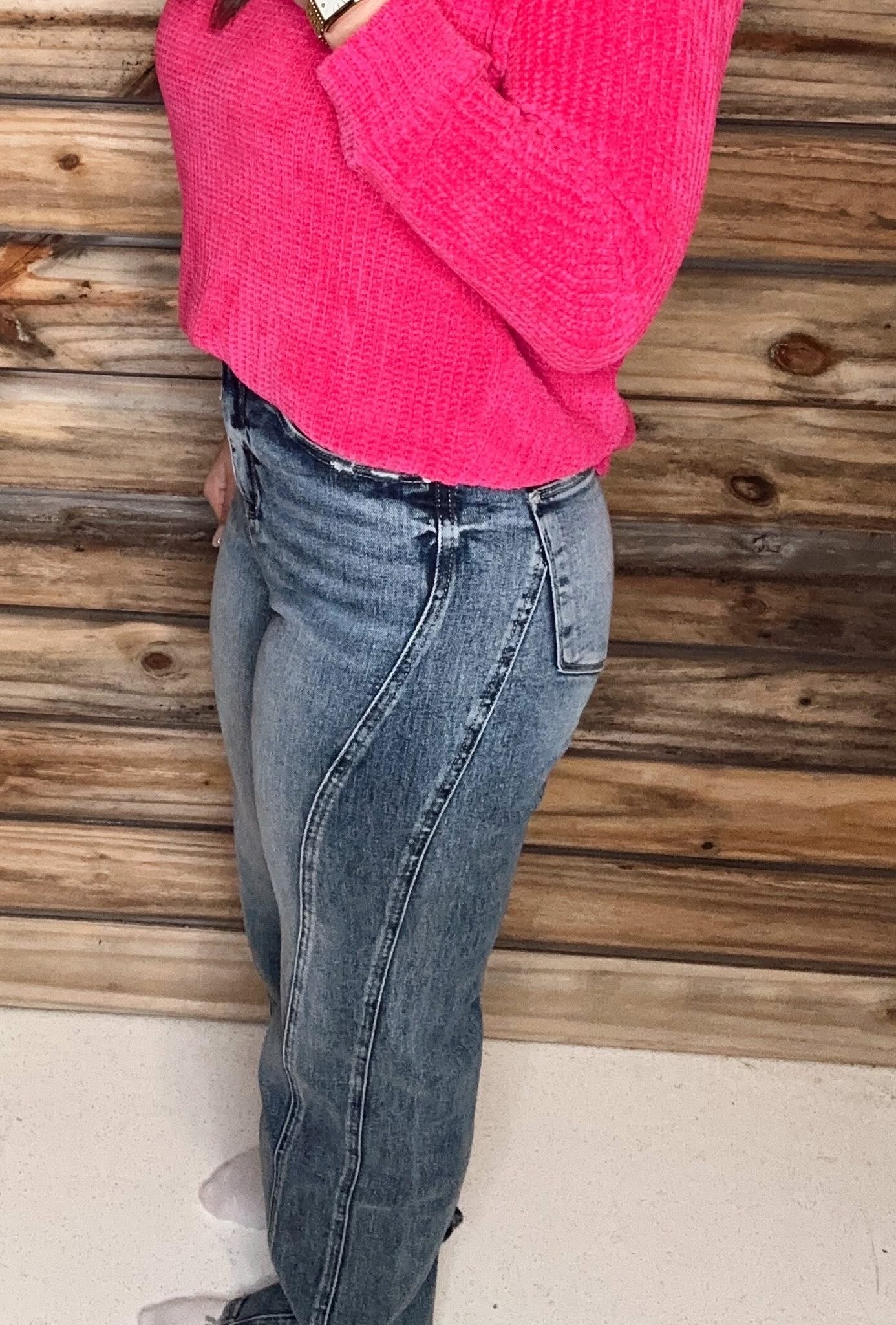 Petra HIGH RISE STRETCH RELAXED STRAIGHT