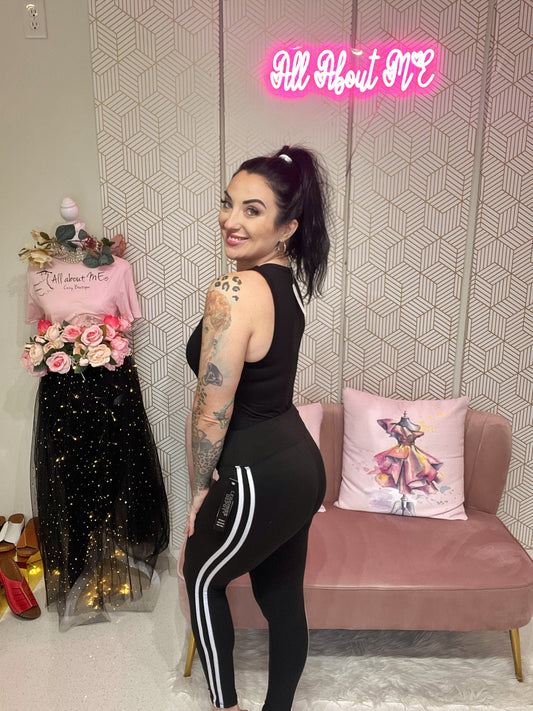 Buttery Soft Side Striped Leggings