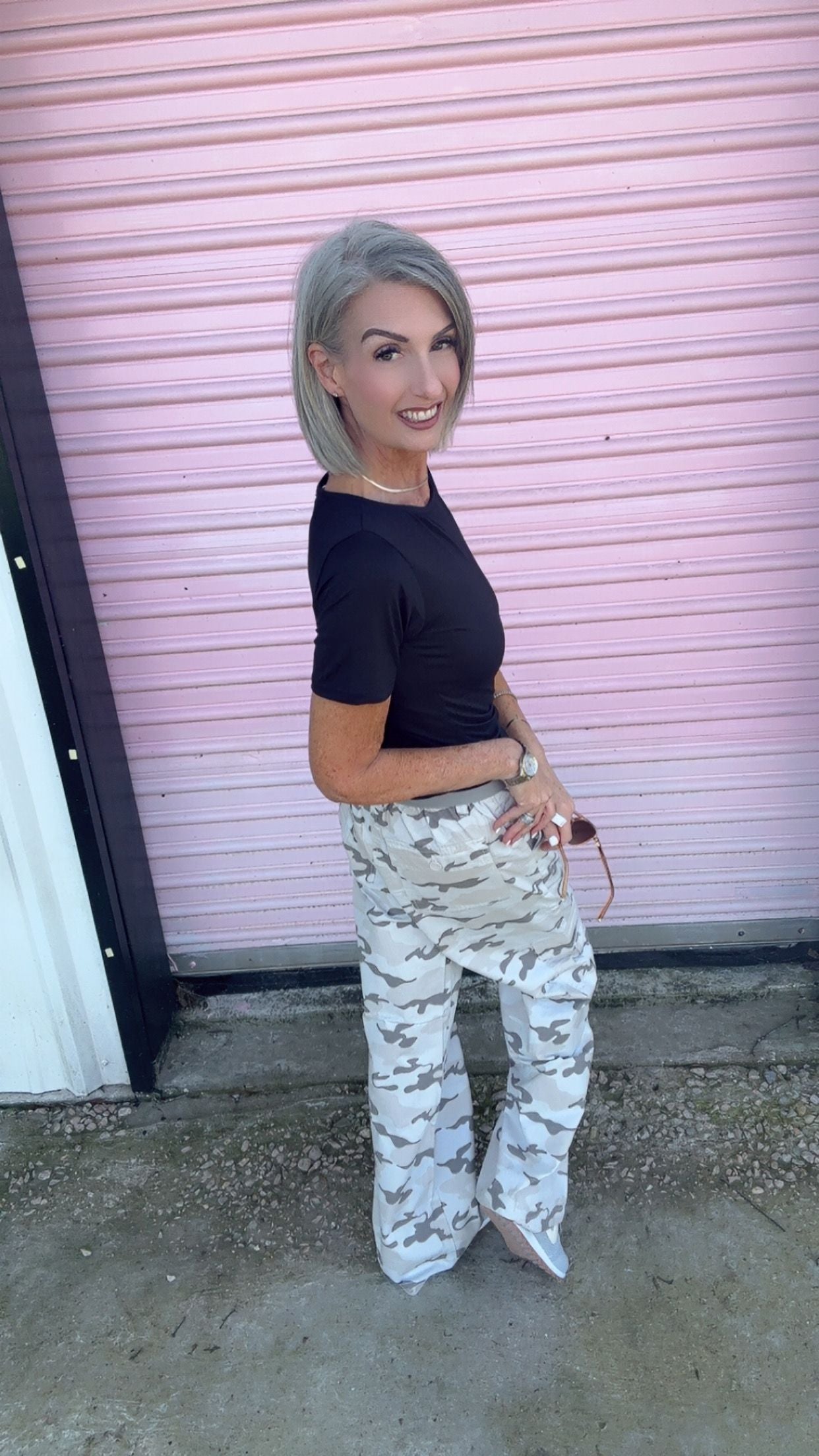 ROUND NECK SHORT SLEEVE KNIT TOP