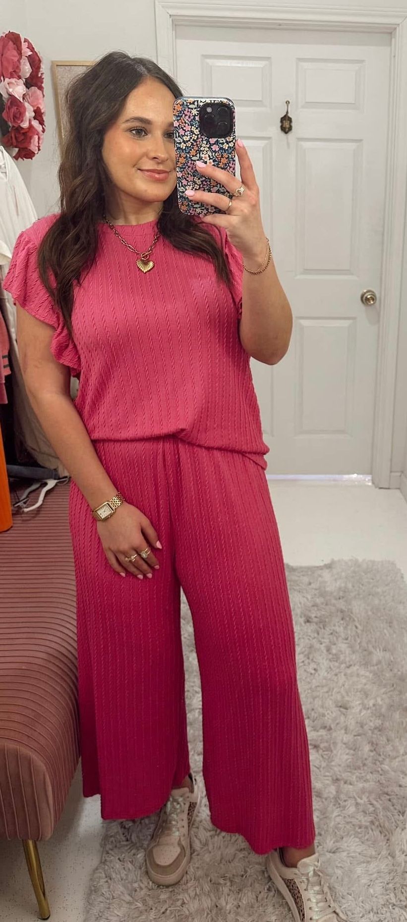 Fuchsia Pant Set