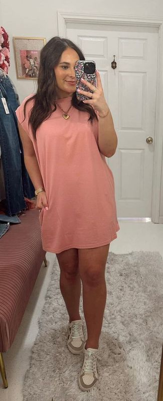 Mineral Washed Sleeveless Dress with Side Pockets