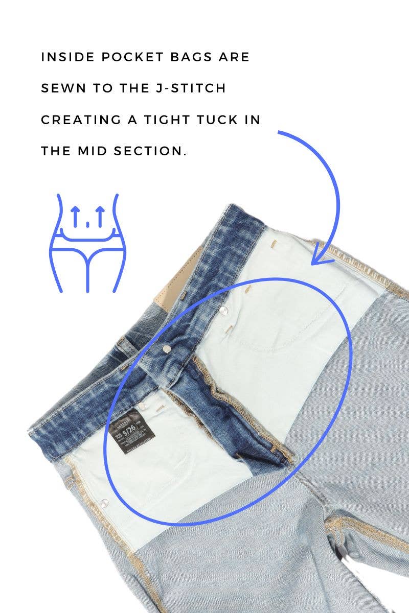 Artemis TUMMY CONTROL HIGH RISE MODERN WIDE JEANS