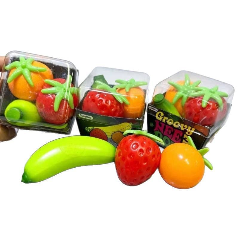 Fruit Party TPR Squishy Toy Set