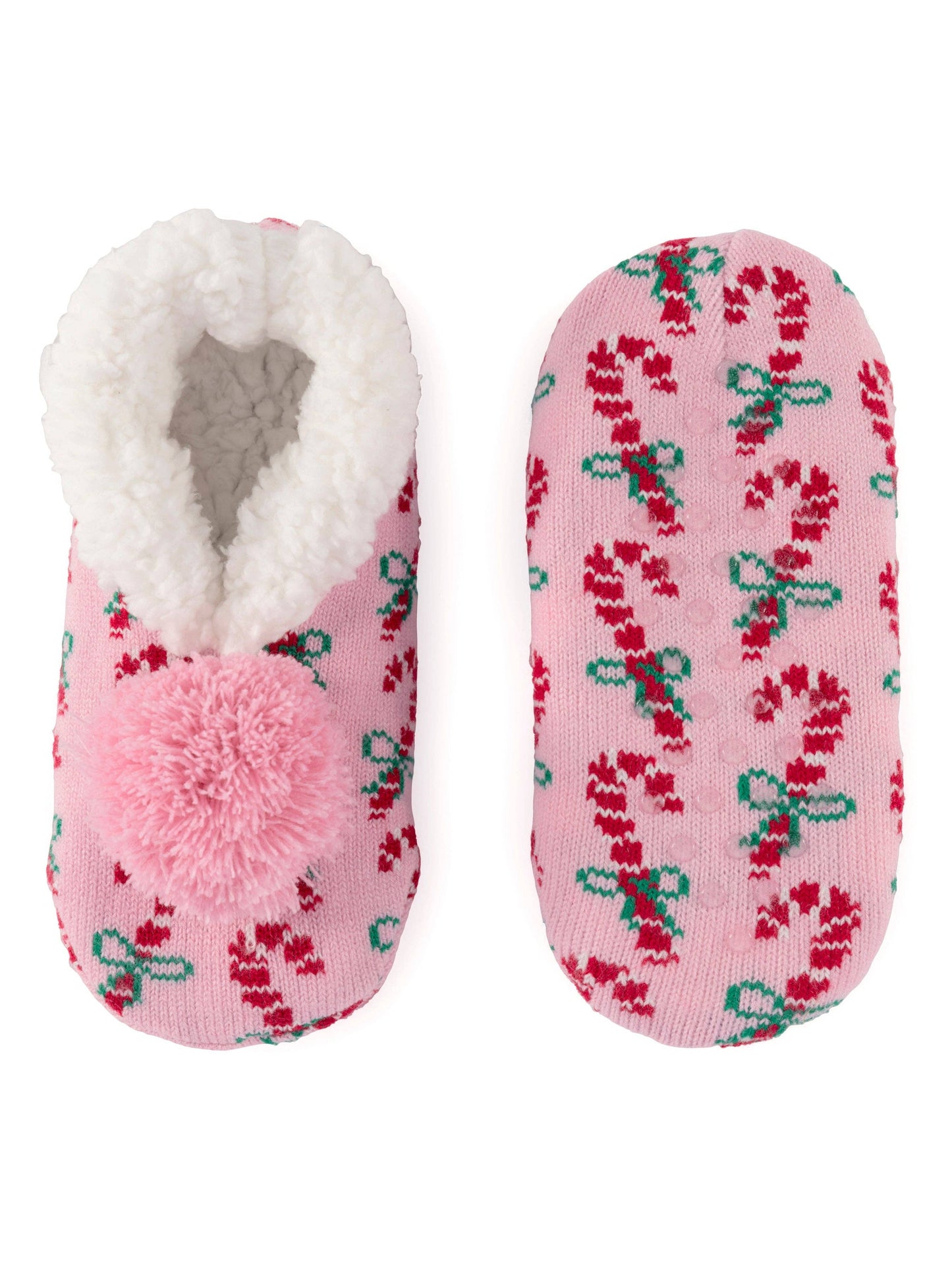 ARYA CANDY CANE SLIPPERS, PINK