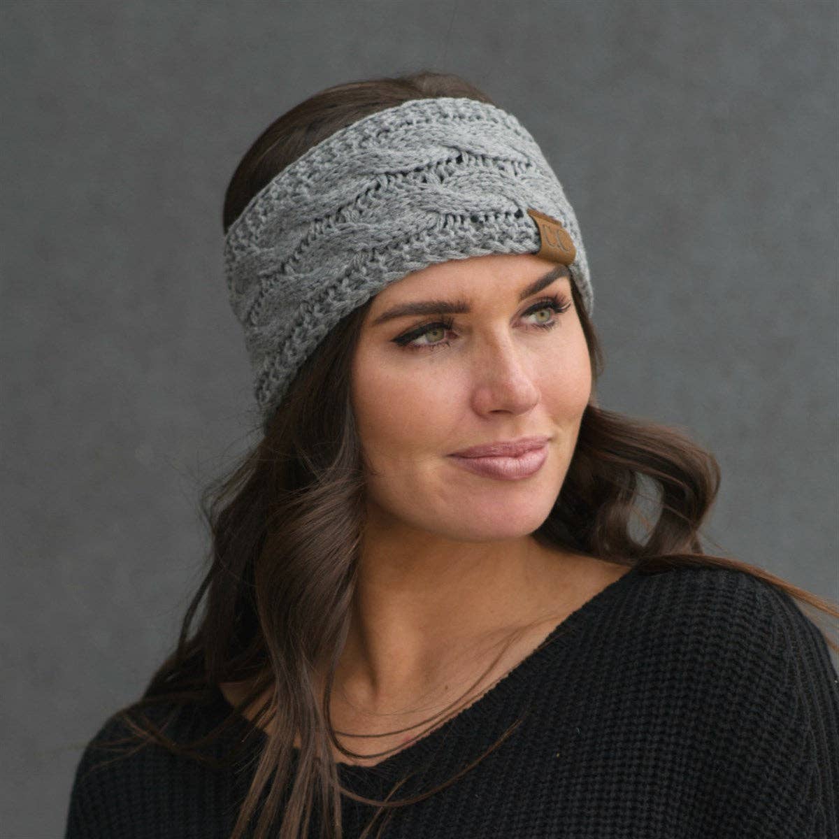 CC Cable Knit Lined Headwrap